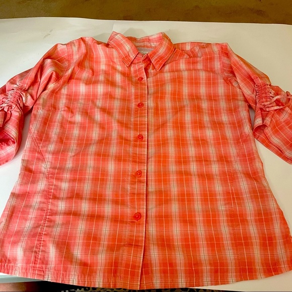 Columbia PFG Performance Fishing Group Shirt with Gathered 3/4 length sleeves - Picture 2 of 6